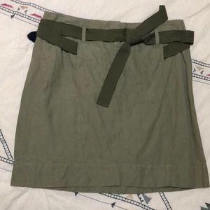 Loft jungle green pencil skirt